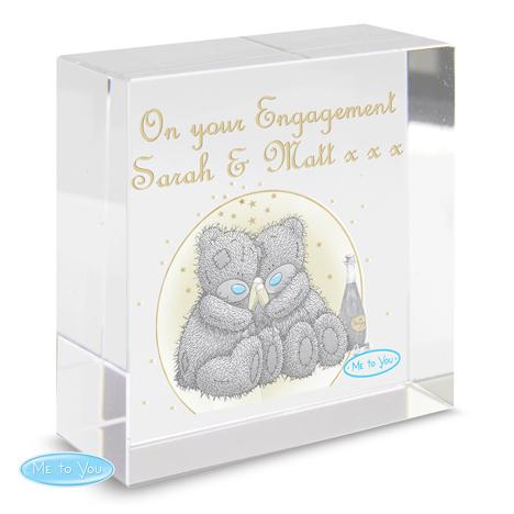 Personalised Me to You Gold Stars Crystal Block £17.99